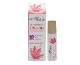 Cannafloria  Aromatherapy Be Focused Pure Essential Oil Roll-On, .33oz image 1