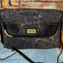 Jessica Simpson, gold and black shoulder bag - $14.70