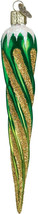 Old World Christmas Green Shimmering Icicle Glass Christmas Ornament 34005-GREEN - £7.86 GBP