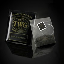 Twg Tea From Singapore - Royal Darjeeling - 100 Silk Tea Bags Bulk Card Box - £93.95 GBP