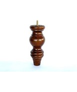 8&quot; Tall Wooden Turned Feet/Sofa/ Chair/ Ottoman Leg  Brown Walnut ( Pack... - €32,19 EUR
