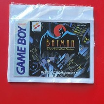 Batman: The Animated Series Manual Nintendo Game Boy Original Authentic No Game - £36.91 GBP