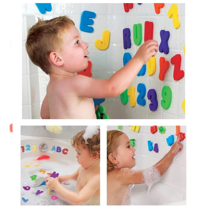 Hot 36pcs/Set Alphanumeric Letter Bath Puzzle Baby Toys EVA Kids New Early - £6.86 GBP