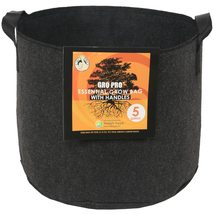 Gro Pro Essential Round Fabric Pot w/Handles - Made of Non-Woven, Breath... - $18.38