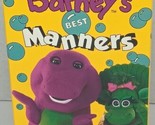 Vtg VHS Barney - Barneys Best Manners 1993 Lyons Group Children&#39;s Movie - £7.77 GBP