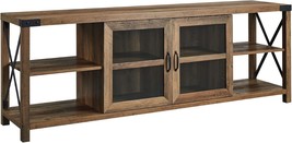 Walker Edison Rustic Modern Farmhouse Metal And Wood Tv Stand For, Rusti... - $340.99