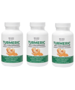 3 X Wellness Garden TURMERIC (95% Curcuminoids) 90 Capsules Exp 10/2025 - £38.36 GBP