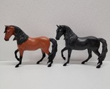 BREYER HORSES BLACK &amp; BROWN SMOKEY &amp; COCO WORLD OF BREYER Ages 4+ HORSE ... - £31.28 GBP