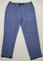 Spyder Active Pants Men&#39;s Large Blue Pockets Performance Drawstring Wais... - $20.29