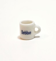 Dollhouse Miniature Coffee Mug Personalized Debbie .5&quot; - £8.60 GBP