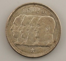 1951 Belgio 100 Franchi Moneta IN Fior di Conio Condizioni - $33.25