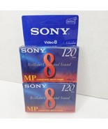 Sony Video 8 MP Tape 2 Pack 120 Minutes Factory Sealed P6-120MPD, Video8... - £13.69 GBP