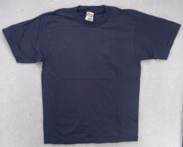 FL Robinson Blank T Shirt Mens Size Medium Made in USA Blue Short Sleeve... - £15.76 GBP