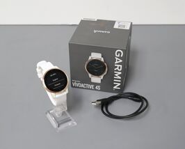 Garmin vivoactive 4S Smartwatch White/Rose Gold 010-02172-21 - $99.99