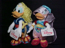 Samson and Delilah Donald and Daisy Duck Bean Bags With Tags London Disney Store - $59.39