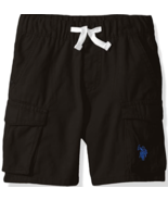 U.S. Polo Assn. Big Boys&#39; Pull-On Draw String Twill Short Black, 5 - $13.66 CAD