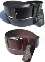 Brand New Men&#39;s 35MM Casual Dress Genuine Leather Rugged Classic Jean Belt 34-44 - £7.95 GBP