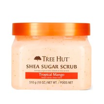 Tree Hut Shea Sugar Scrub Tropical Mango, 18oz, Ultra Hydrating and Exfoliating  - £34.35 GBP