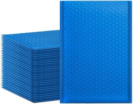 25Pcs Bubble Mailers, 6x10 Inches Self Seal Blue Poly Mailers, Padded En... - £13.71 GBP