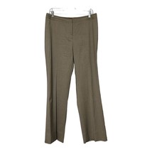 Lafayette 148 Women Brown Menswear Wool Blend Trouser Pants Size 10 Altered 32” - £15.70 GBP