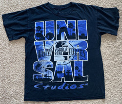 Universal Studios Men Size Medium Blue/Black Short Sleeve Logo T-Shirt - $30.00