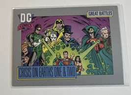 DC Comic Card 1992 Series I Great Battles Crisis on Earths One &amp; Two #14... - £1.79 GBP