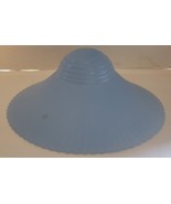 Vintage Blue Frosted Pressed Glass Ceiling Light Lamp Replacement SHADE - €24,69 EUR