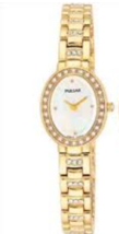 New* Pulsar Womens PEG636 Quartz Gold Tone Wrist watch MSRP $175! - $65.00