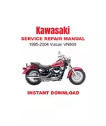 1995-2004 Kawasaki Vulcan 800 VN800 Service Repair Manual - $11.26 CAD