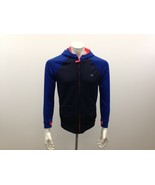 Athletic Works Boys XL 16 Long Sleeve Polyester Full Zipper Blue Black H... - $7.92