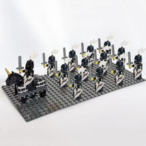 13pcs Castle Kingdoms Army Solider Minifig Building Blocks Toys 9808-A no Plate - £14.37 GBP