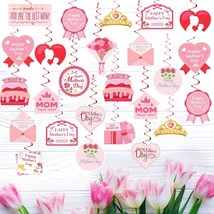 Mothers Day Hanging Decoration 72Pcs Mothers Day Decorations For Party Home Pink - £19.47 GBP
