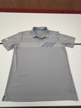 Adidas Grey-Blue Men Polo Shirt Golf Collar Short Sleeve ClimaChill Size XL - $14.96