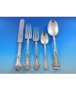 Poppy by Gorham Sterling Silver Flatware Set 12 Service 60 pcs Dinner - $149,617.16 MXN