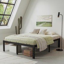 Bed-Frame-Queen, 14 Inch Metal Platform Bed-Frame No Box Spring Needed, ... - $89.45
