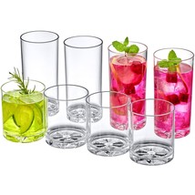 - Liberty - 12-Ounce And 16-Ounce Plastic Tumblers (Set Of 8), Plastic Drinking  - £38.68 GBP