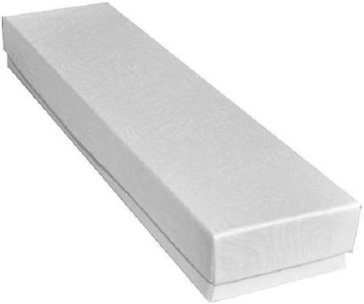 10 Pack White Swirl Cotton Boxes Jewelry Bracelet, Watches, Necklace And... - $33.99