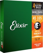 Elixir Strings Nickel Plated Steel 4-String Bass Strings W Nanoweb, .045... - €51,16 EUR
