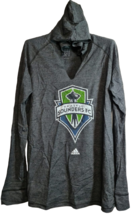 adidas Women&#39;s Seattle Sounders Primary Logo Hooded T-Shirt, Black, Medium - £15.56 GBP