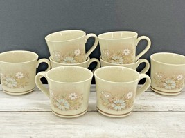 Lot of 8 Royal Doulton FLORINDA Coffee Tea Mugs Lambethware Stoneware Floral  - £36.58 GBP