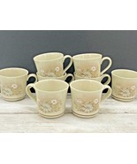 Lot of 8 Royal Doulton FLORINDA Coffee Tea Mugs Lambethware Stoneware Fl... - £37.13 GBP