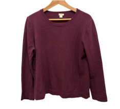 J.CREW Burgundy Wool Crewneck Sweater Long Sleeve Pullover  Size XLarge - $24.74