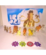 Ice Age Movie Deluxe Figure Set of 14 with 10 Figures and 4 Stickers - £12.78 GBP