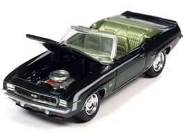 1969 Chevrolet Camaro RS/SS Convertible Fathom Green Metallic with White... - $18.76