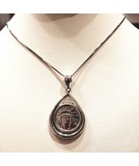 Platinum 1/10 Oz Liberty Coin Pendant  with 14k white gold box chain - £731.41 GBP