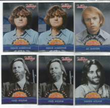 THE BEACH BOYS 2013 PANINI ETCHINGS SILVER FOIL INSERT CARD LOT OF NINE (6) - £9.71 GBP