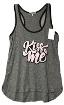 P J Salvage Womens Gray Kiss Me Soft Tank Top Size Medium New - £6.10 GBP