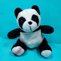 Pei Pei Panda Express Plush Stuffed Animal Bear Black White 2017 Panda Inn 7" - $15.83