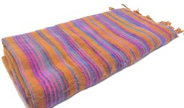 Luxury Tibetan Yak Wool Shawl Hippy Cosy Festival Travel Camping Blanket... - $32.18