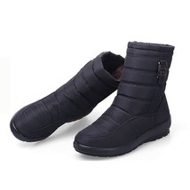 female boots new winter snow boots warm fur ankle boots for women wedge heel sho - £28.67 GBP